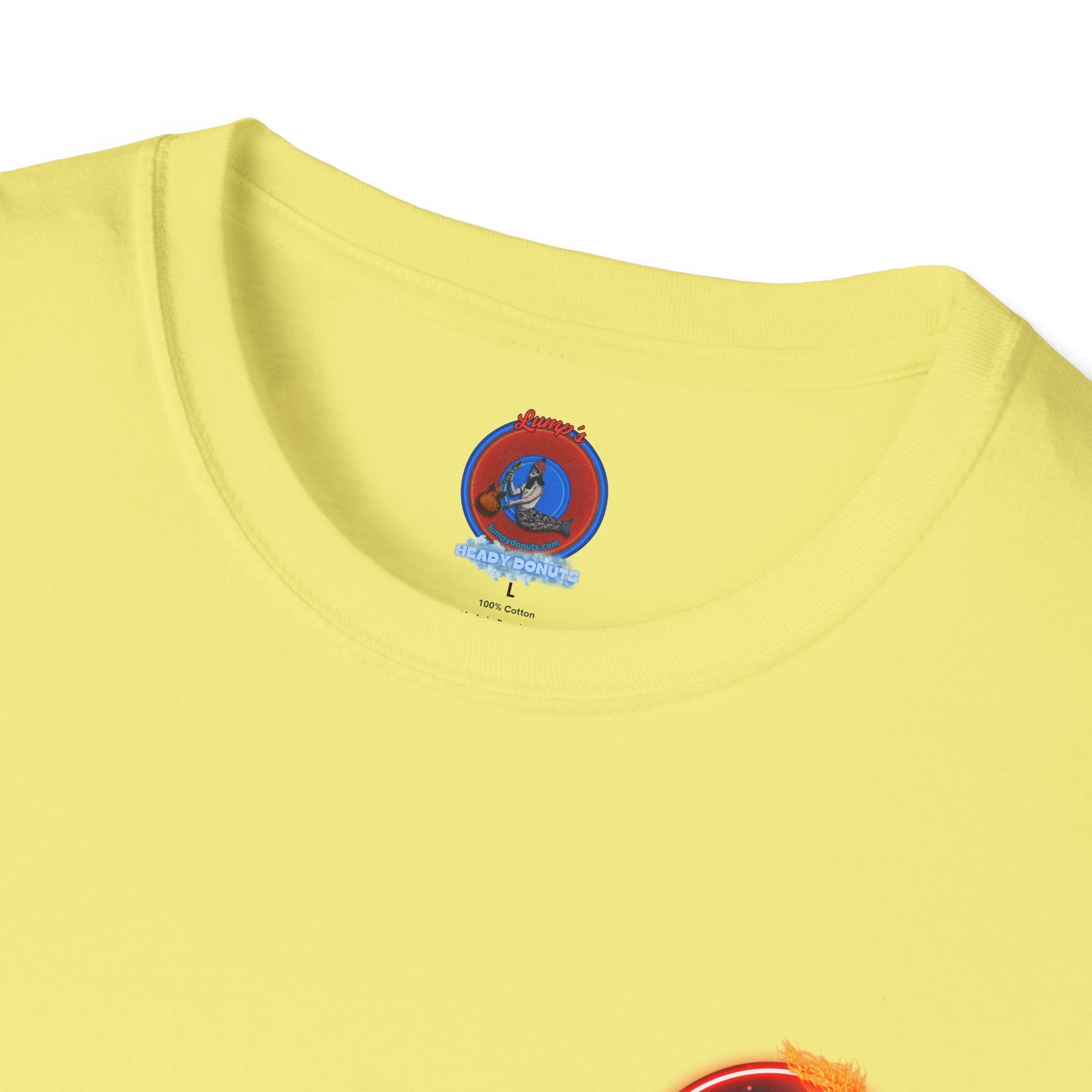 Classic Donut Tee - Unisex Soft-Style - "Torchbearer's Donut " - red donut