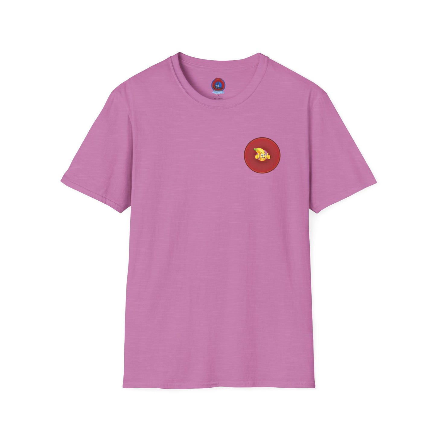 Classic Donut Tee - Unisex Soft-Style - "Dis' sheet, it's bananas!" - series 1.0 - variant 2 - red donut