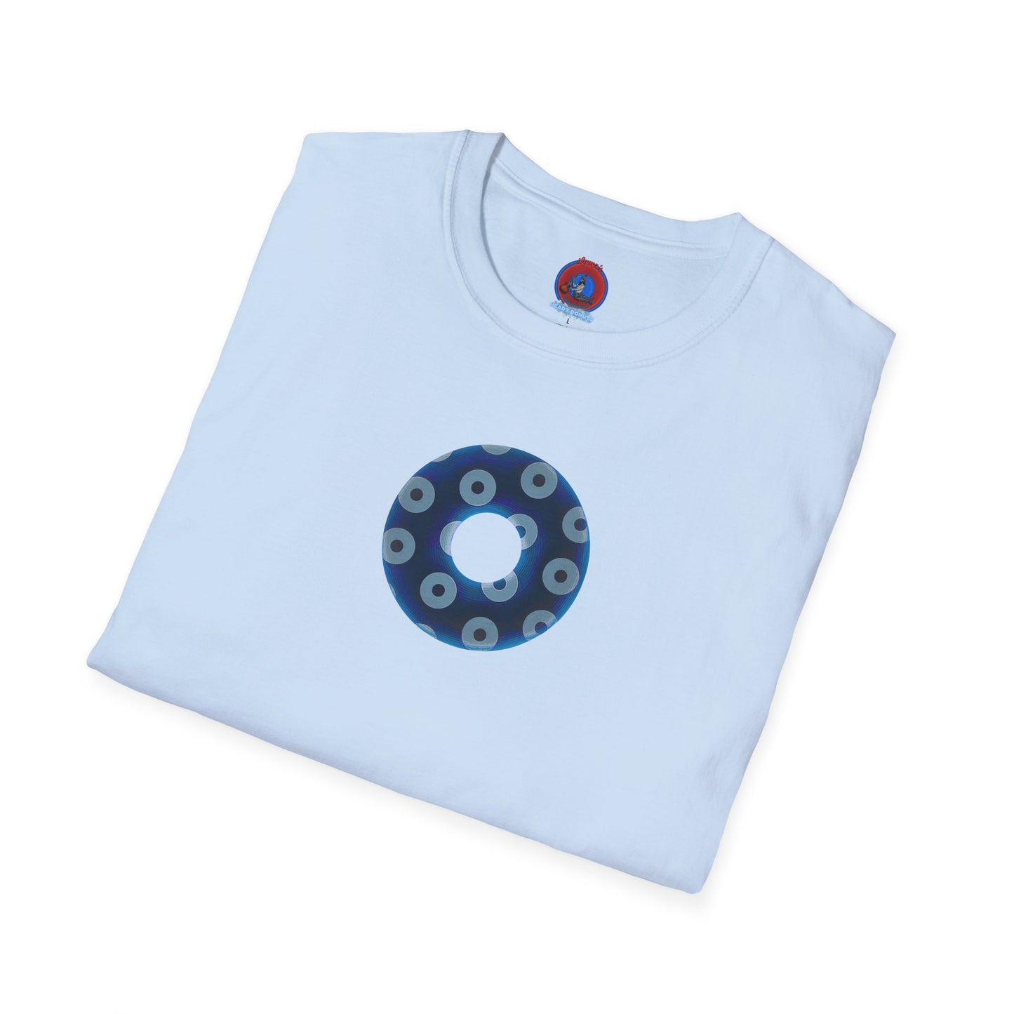 Plain Donuts/Unisex Soft-Style - "Plain Blimpy Paradoxical Donuts" - dark blue/gray donuts