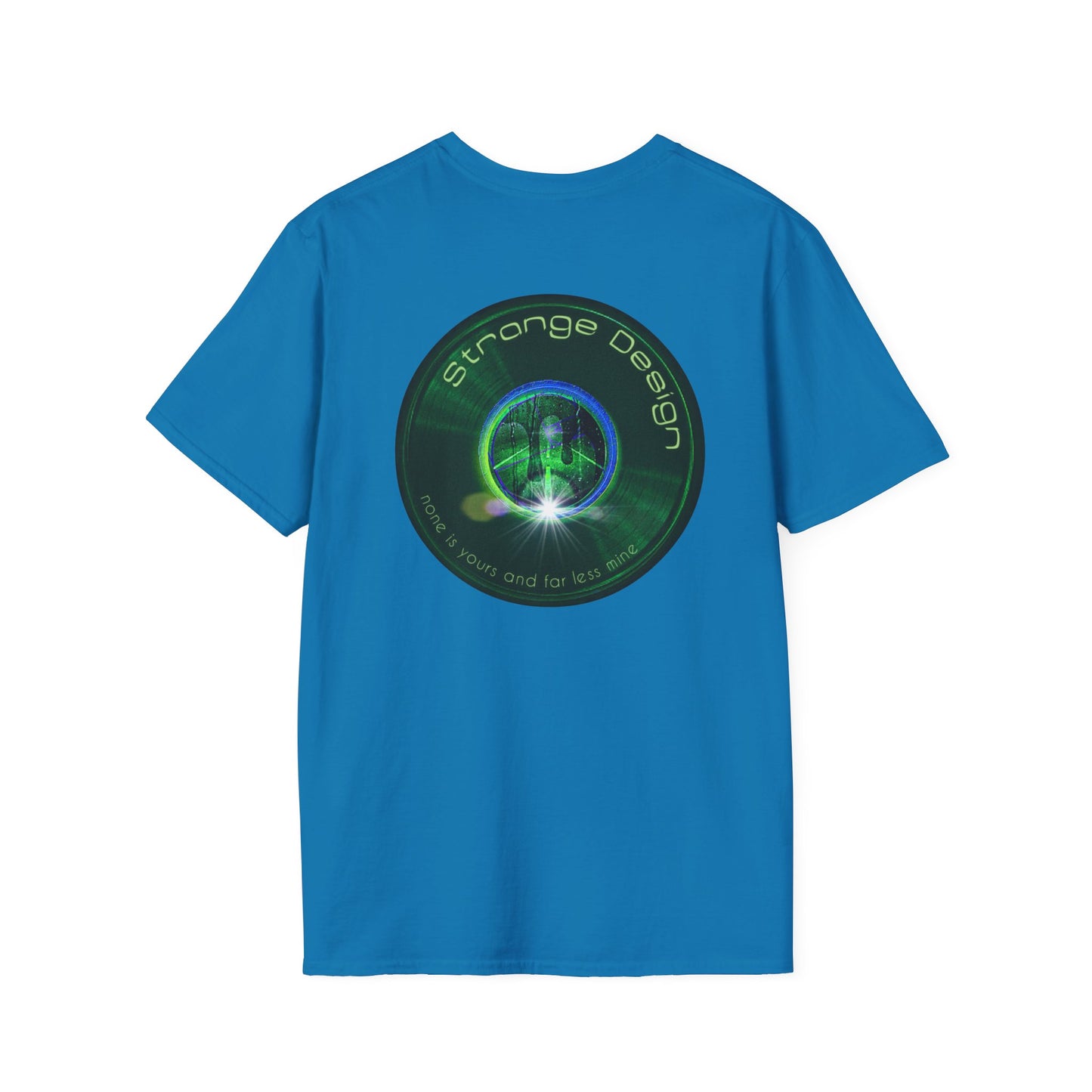Classic Donut Tee - Unisex Soft-Style - "The Strangely Designed Donut Tee" - series 1.0 - green donut