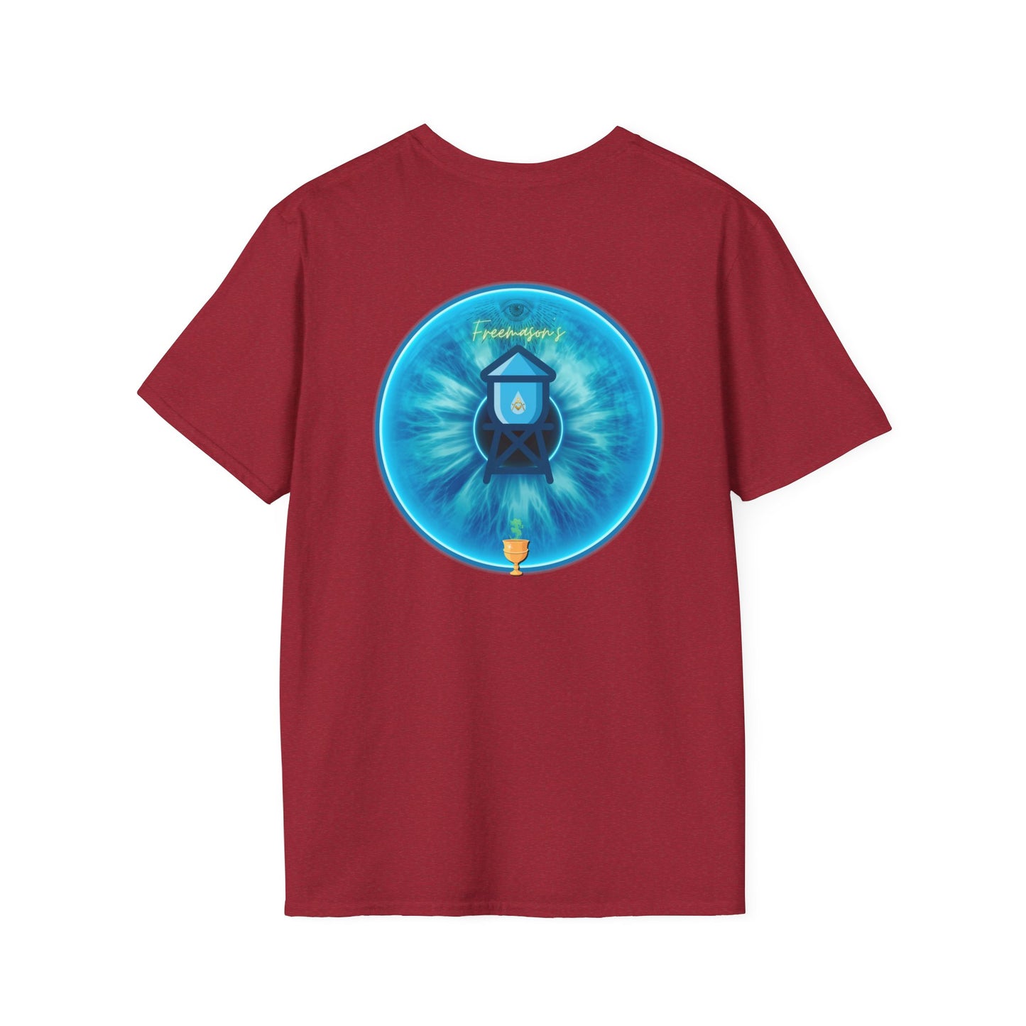 Classic Donut Tee - Unisex Soft-Style - "The Peering Donut of Opacity" - light blue idonut - variant 2