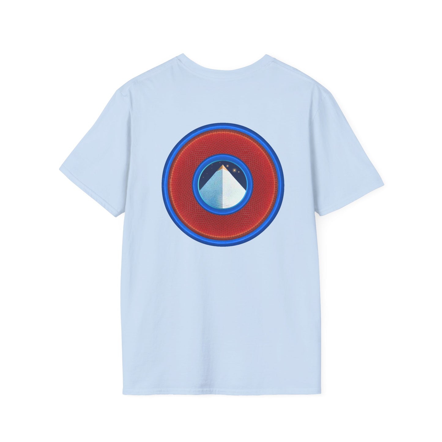 Classic Donut Tee - Unisex Soft-Style - "Limestone Donuts so Large" - variant 1 - red donut