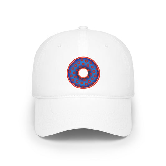 Lumpy Donut Baseball Cap - "Plain [Mary] Jane" - traditional blue/red paradoxical donut w/ - variant 2