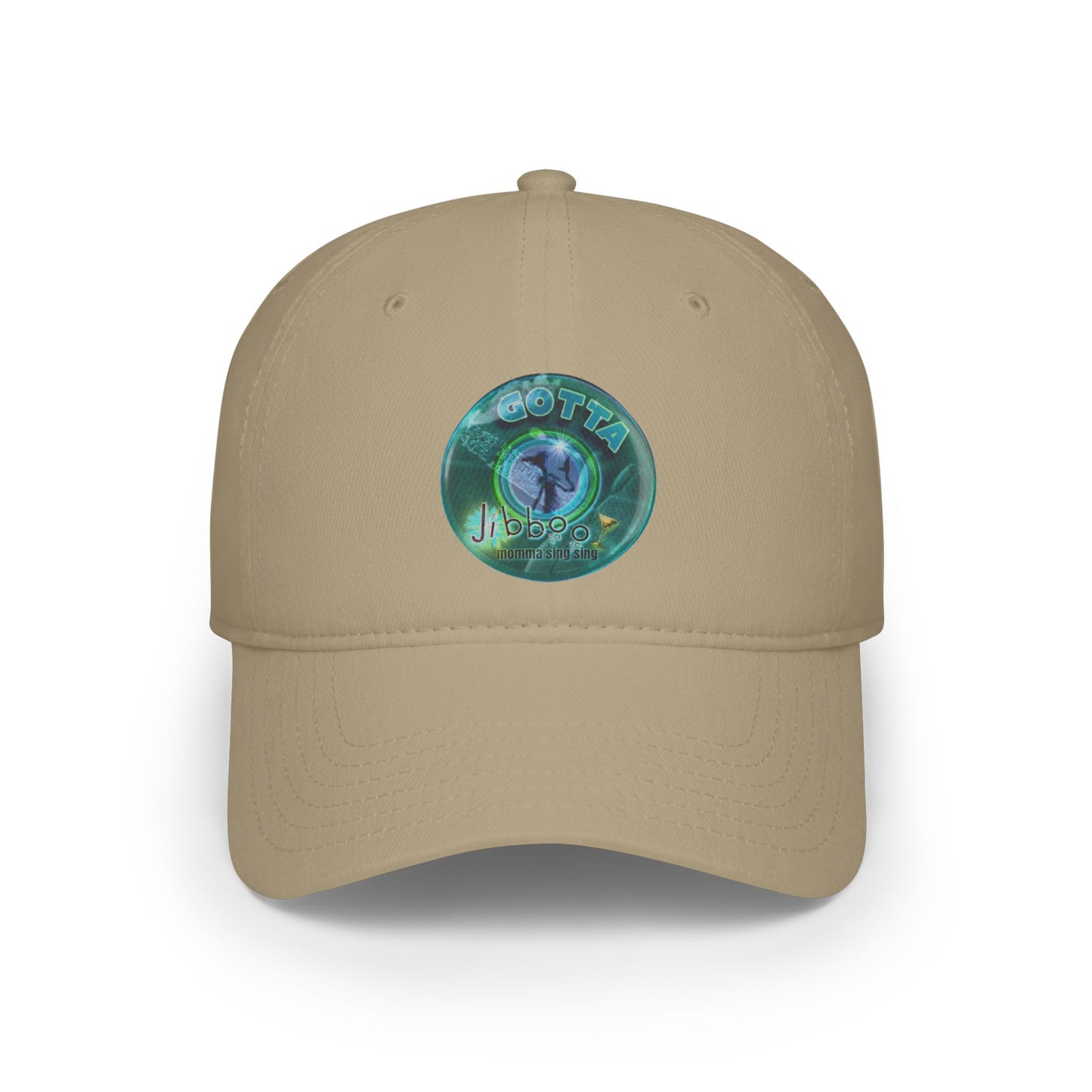 Lumpy Donut Baseball Cap - "Gotta Donut Baseball Cap" - dark teal vivid donut w/