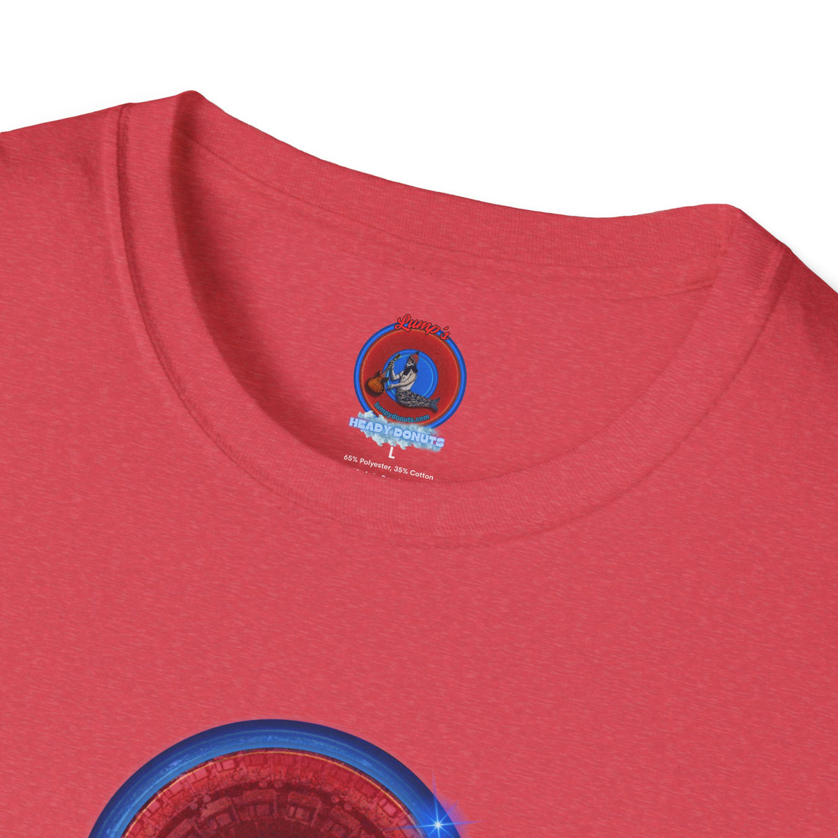 Classic Donut Tee - Unisex Soft-Style - "Homer's Perfect Donut" - series 1.0  - variant 2 - dark blue edging