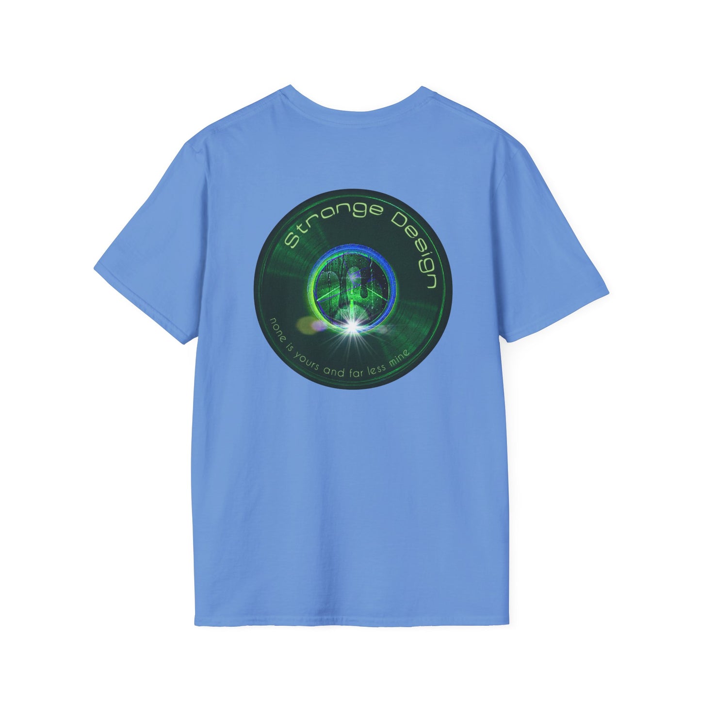 Classic Donut Tee - Unisex Soft-Style - "The Strangely Designed Donut Tee" - series 1.0 - green donut