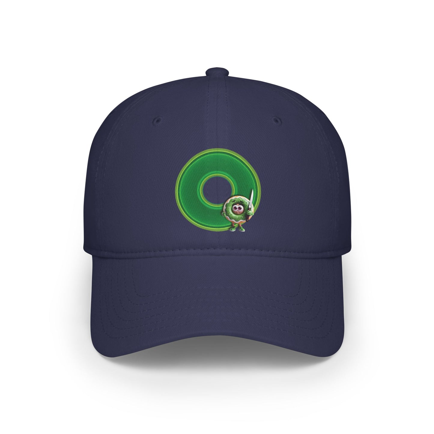 Lumpy Donut Baseball Cap - "My Phriend The Donut's Cap" - variant 4 - green vivid donut w/
