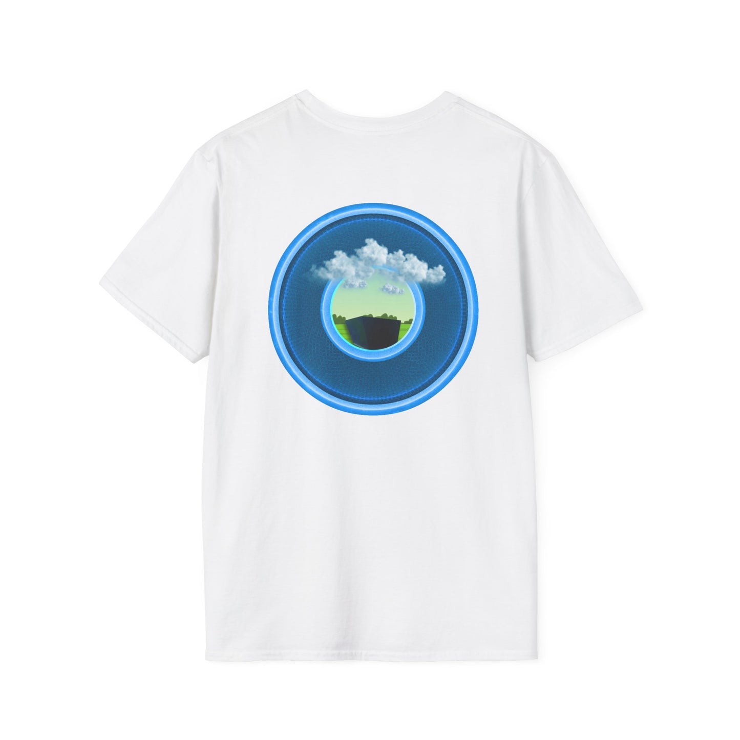 Classic Donut Tee - Unisex Soft-Style - "Got Rhombus?" - series 1.0  - variant 1 - blue/blue donut
