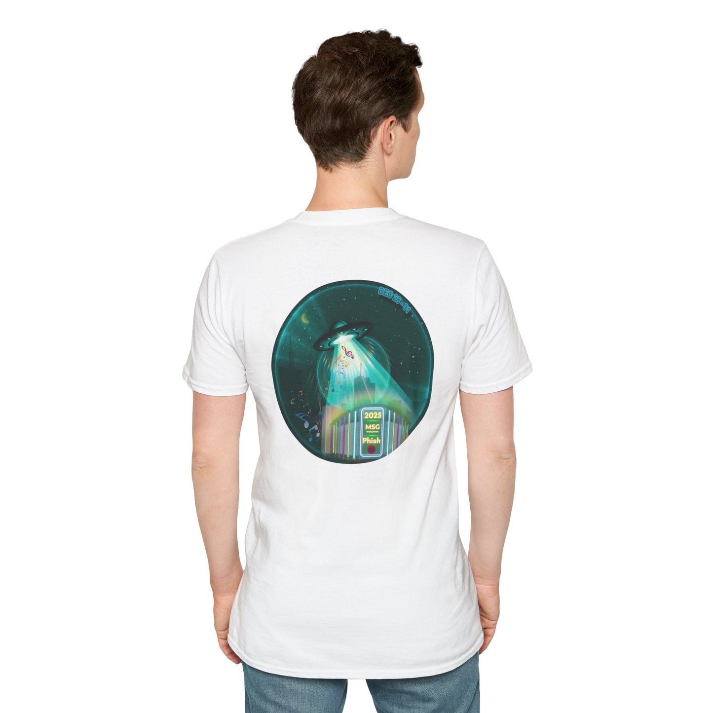Classic Donut Tee - Unisex Soft-Style - "Secret Ingredient? MSG Of Course" - NYE Dec '24 - green donut
