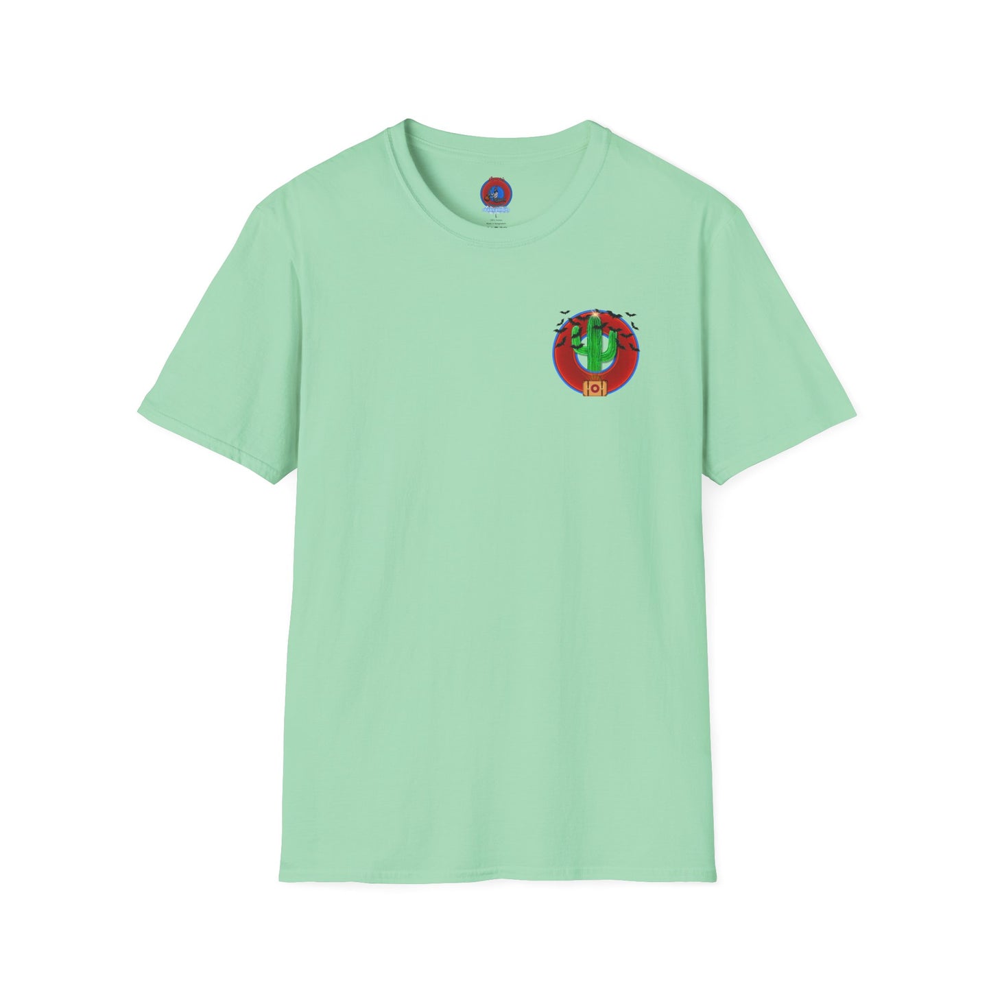 Classic Donut Tee - Unisex Soft-Style - "Raoul Duke's Sinfully Delicious Donut" - vivid red donut