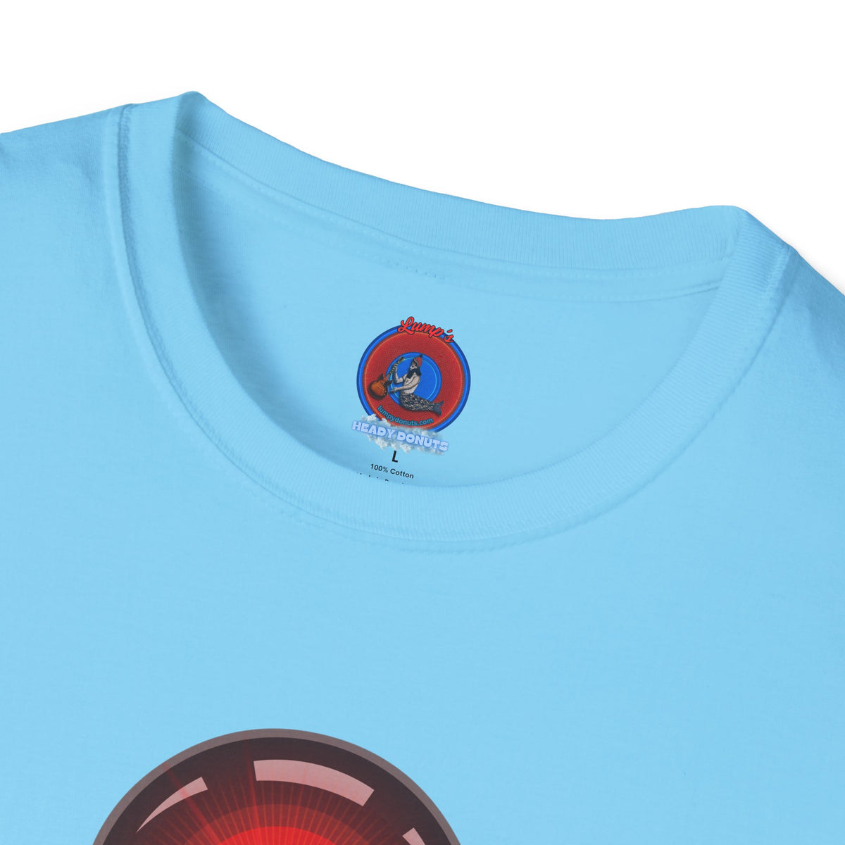Classic Donut Tee - Unisex Soft-Style - "2025: a Donut Odyssey" - series 1.0 - variant 2 - black/red donut