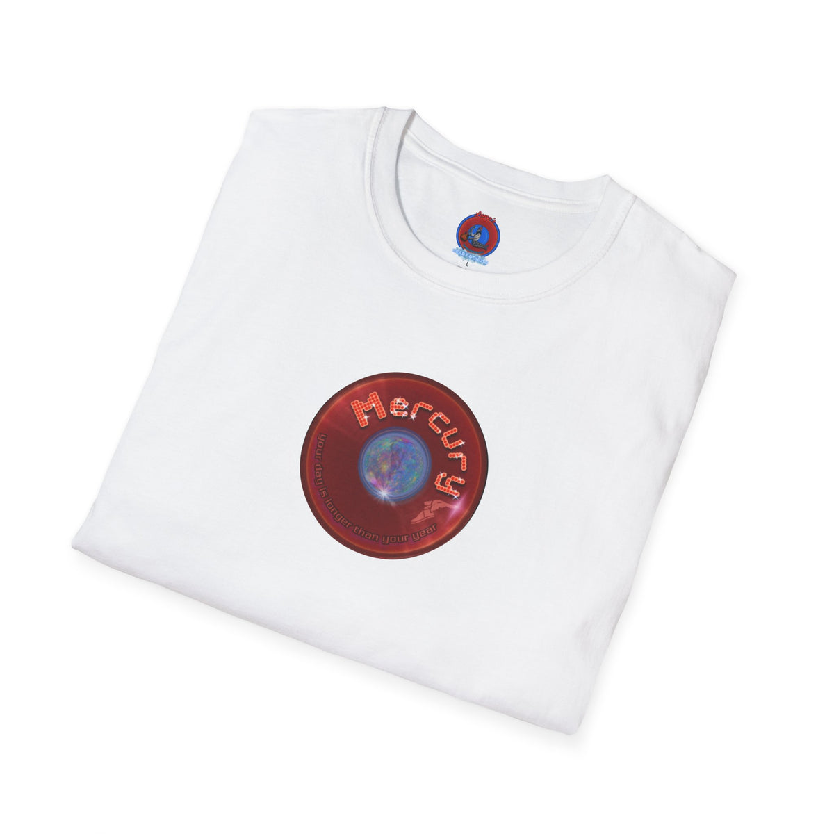 Classic Donut Tee - Unisex Soft-Style - "Donuts of the Gods" - series 1.0 - variant 5 - red donut