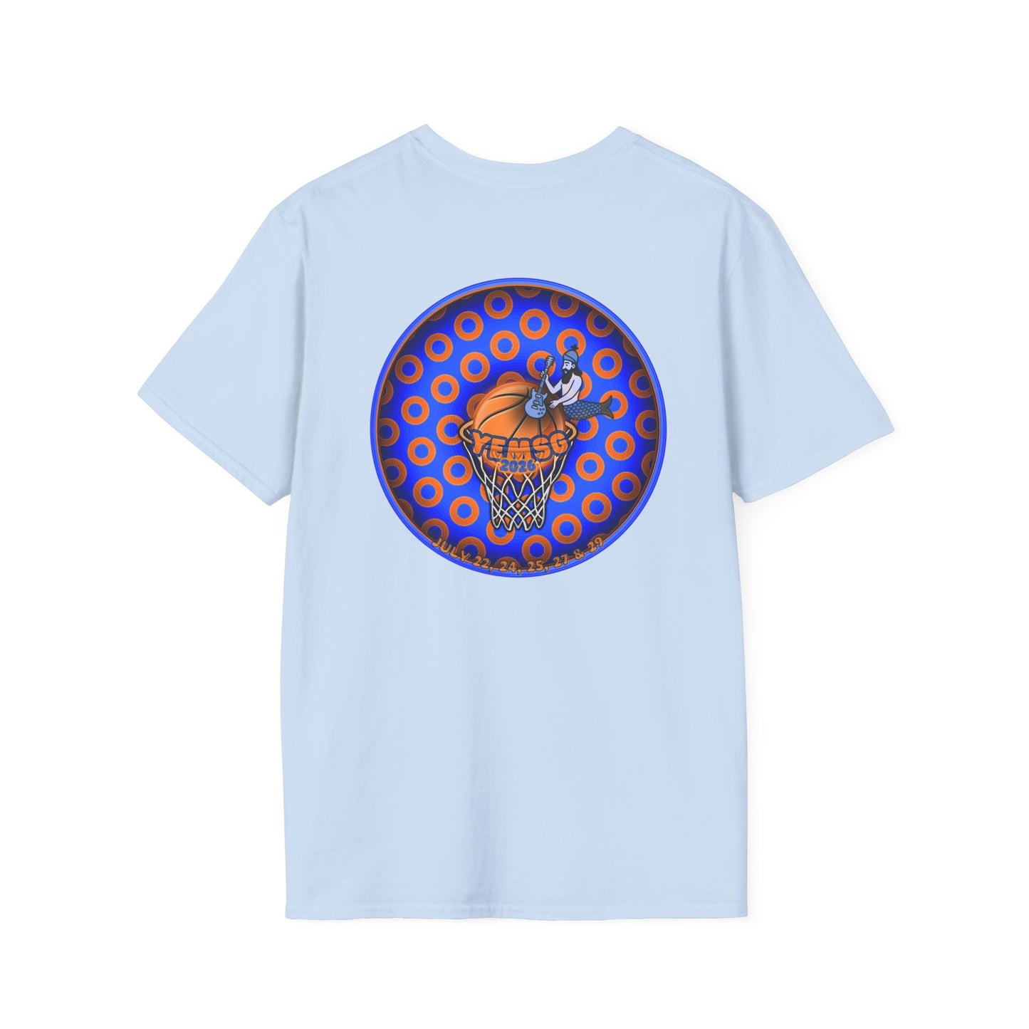 Classic Donut Tee - Unisex Soft-Style - "Diedrich Knickerbocker's Donut" - blue/orange caviar paradox donut - variant 2