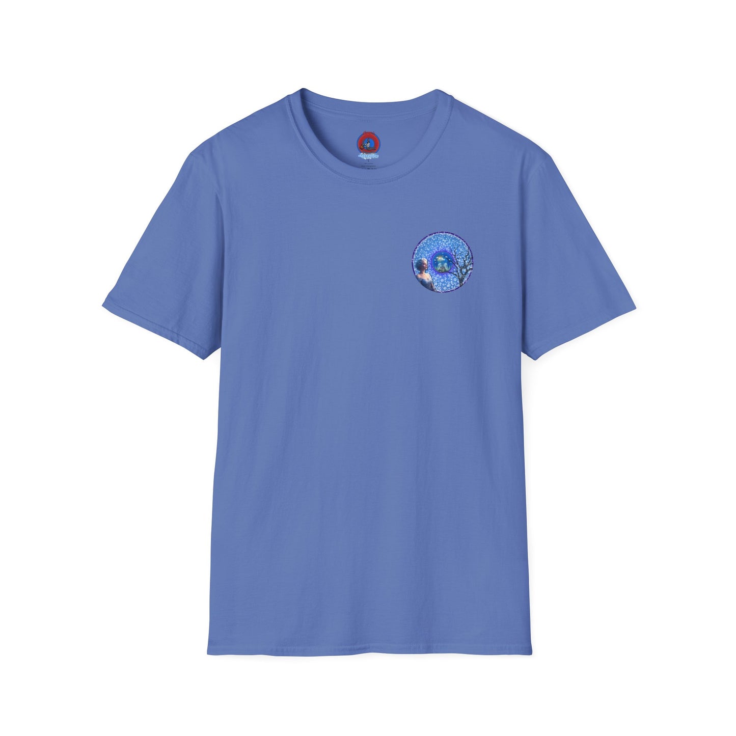 Classic Donut Tee - Unisex Soft-Style - "The Donut Locked in Glaciers" - series 1.0 - blue donut