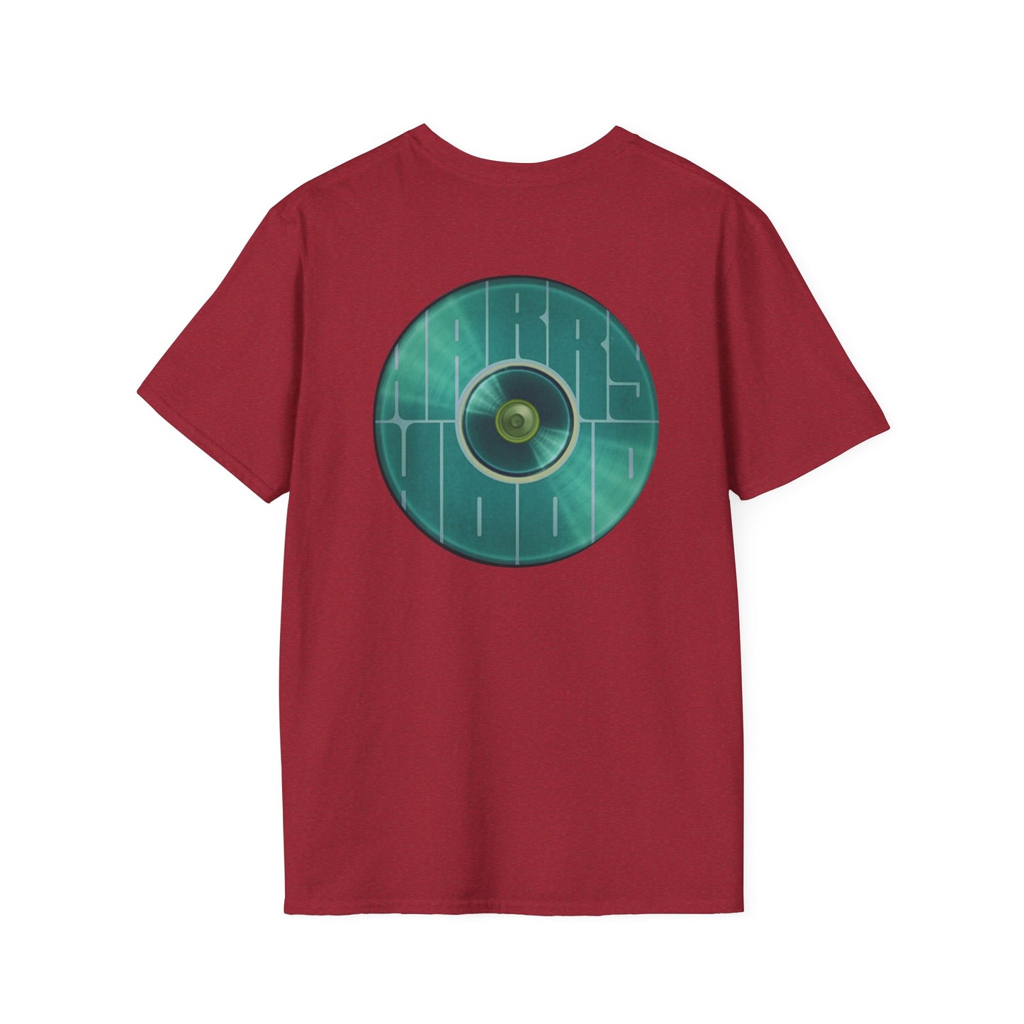 Classic Donut Tee - Unisex Soft-Style - "Harry's Hoodlum Donut" - series 1.0  - variant 3 - green donut(s)