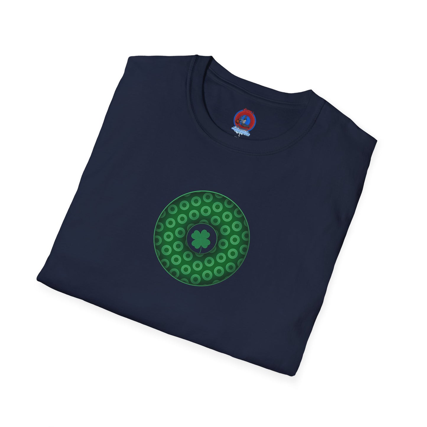 Classic Donut Tee - Unisex Soft-Style - "Patron Saint of Donuts" - St. Patrick's Day Donut - holiday edition - variant 1