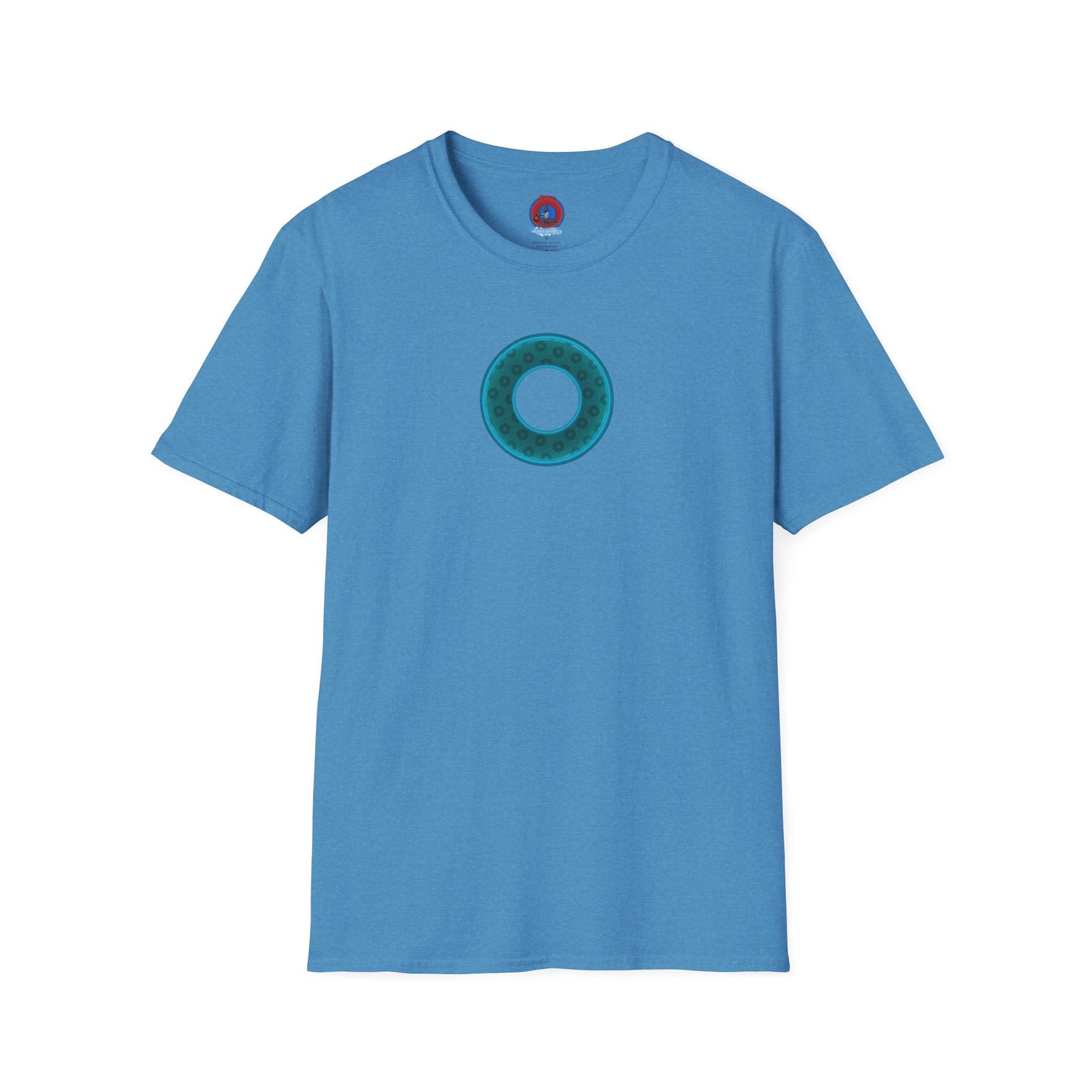 Plain Donuts/Unisex Soft-Style - "Plain Wide Mouthed Paradoxical Donuts" - dark teal/dark teal donuts