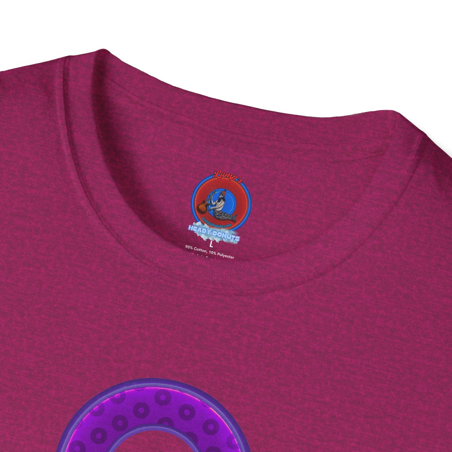 Plain Donuts/Unisex Soft-Style - "Plain Wide Mouthed Paradoxical Donuts" - purple/dark purple donuts