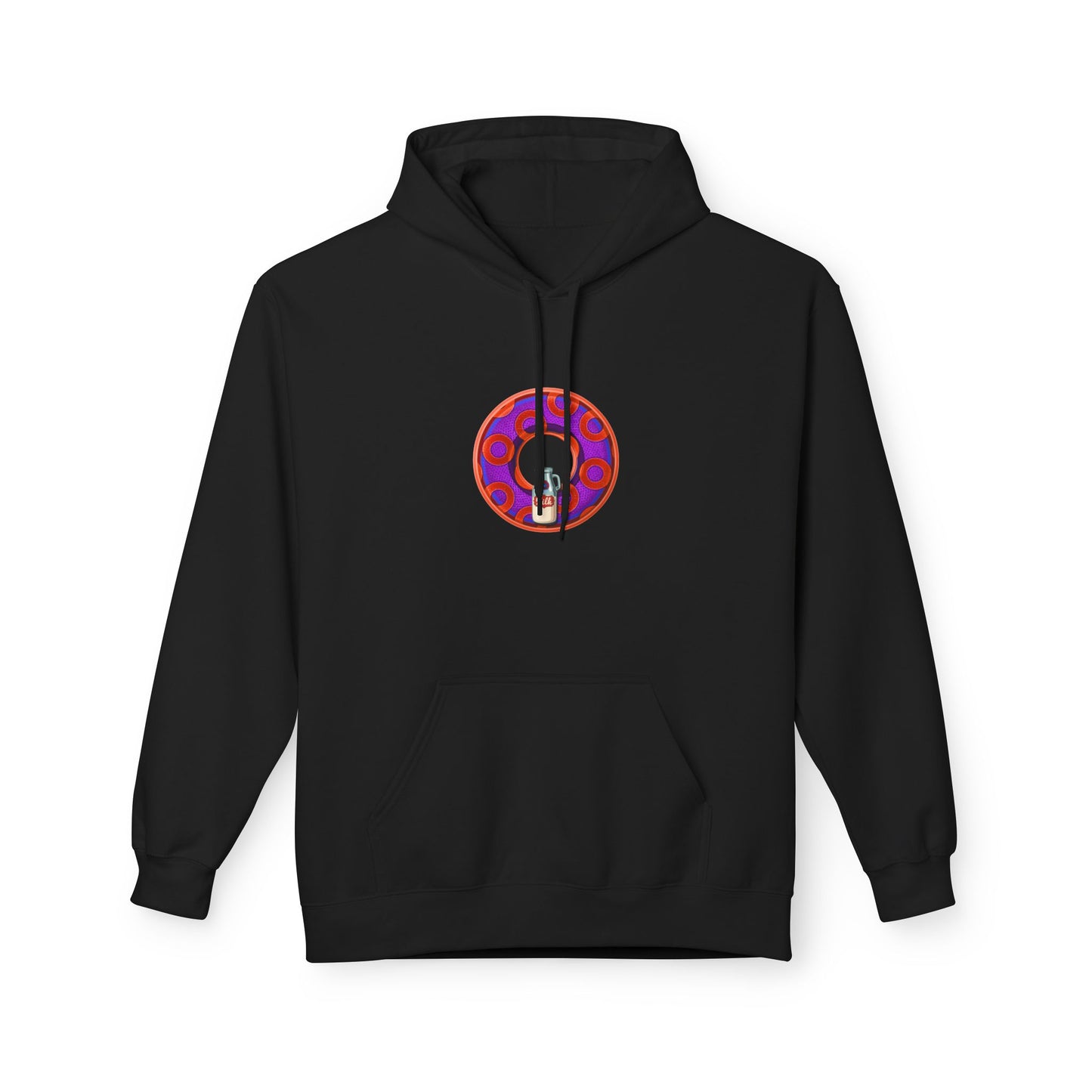 Fleece Harry Hoodies [Midweight Soft-style] - "Wooked Cream Dairy - YEMSG Donut" - blue/blue rustic paradox donut - variant 6