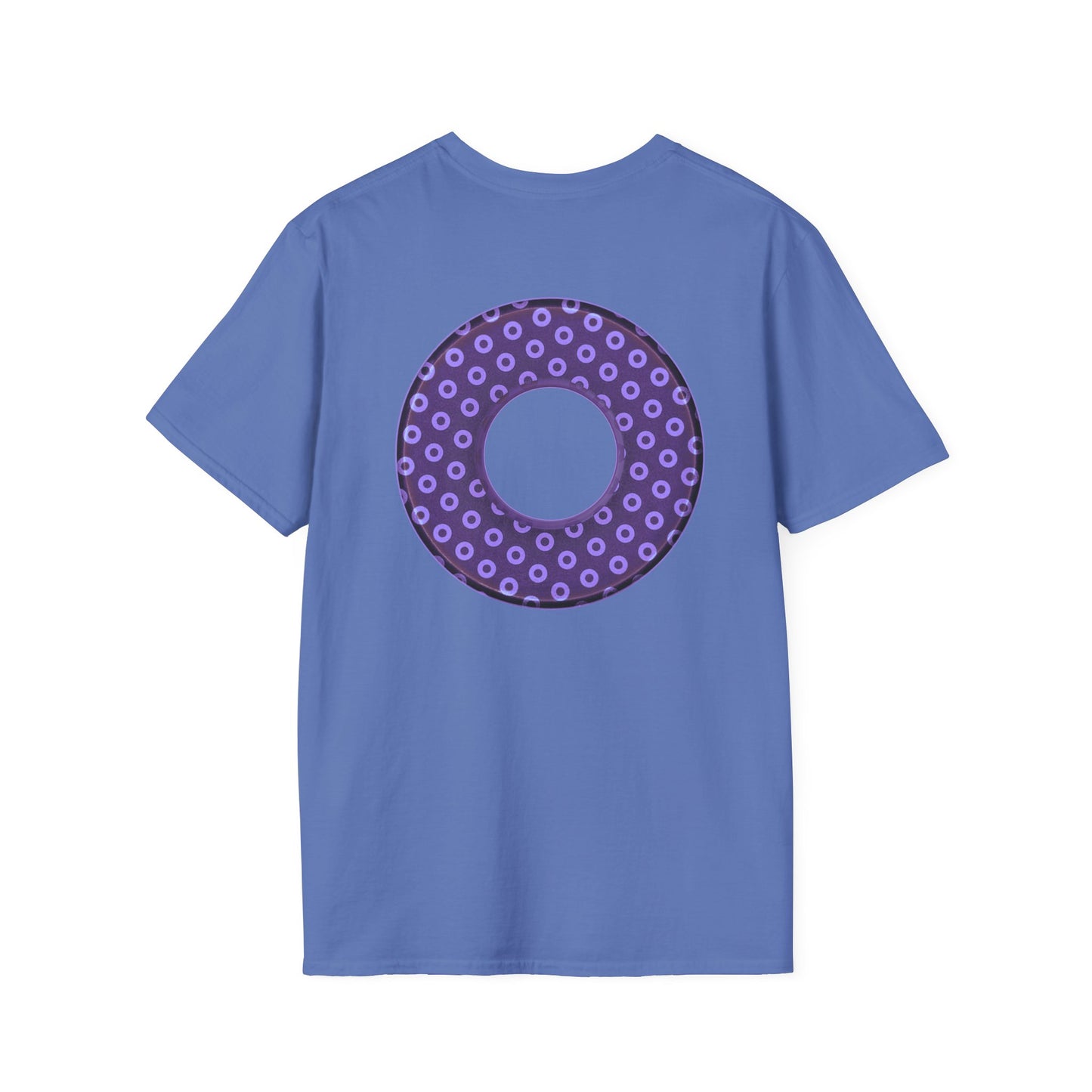 Plain Donuts/Unisex Soft-Style - "Plain Electric Paradoxical Donuts" - light purple/dark purple donuts