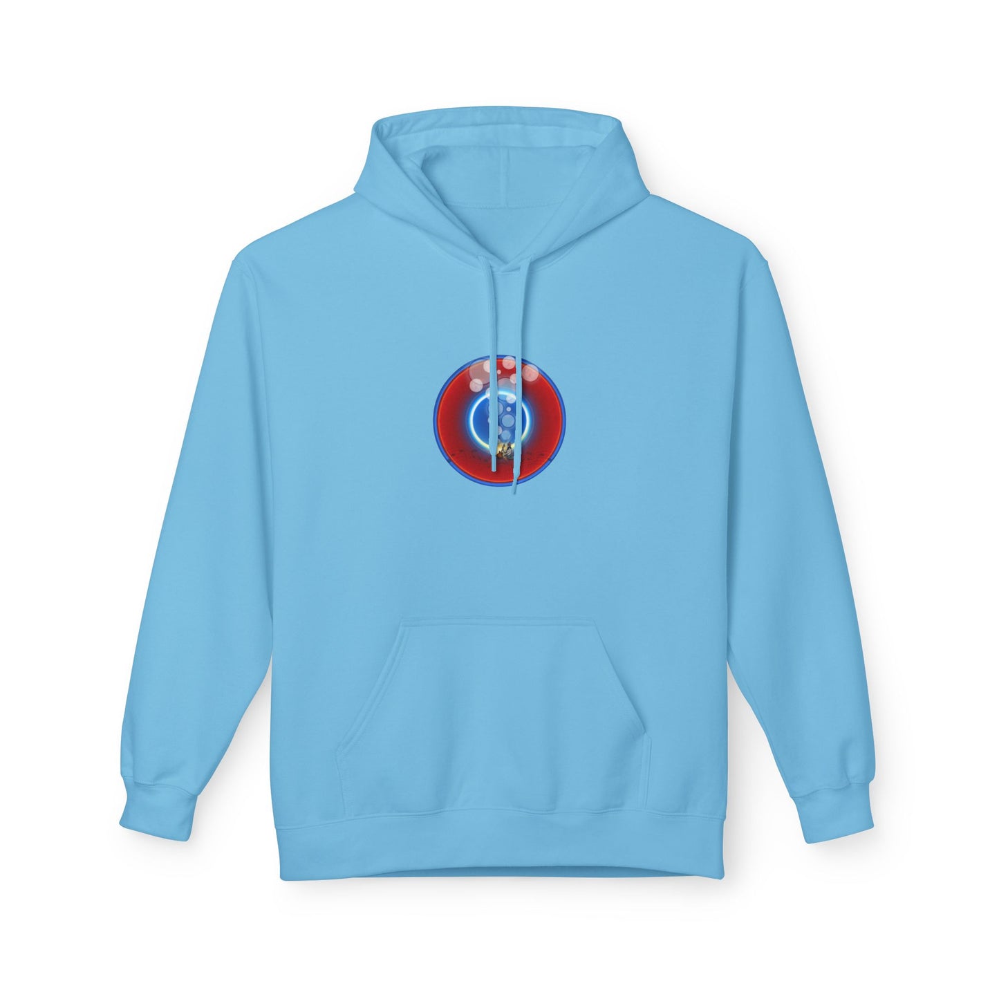 Fleece Harry Hoodies [Midweight Soft-style] - "The Bubbler's Donut" - w/rustic red donuts
