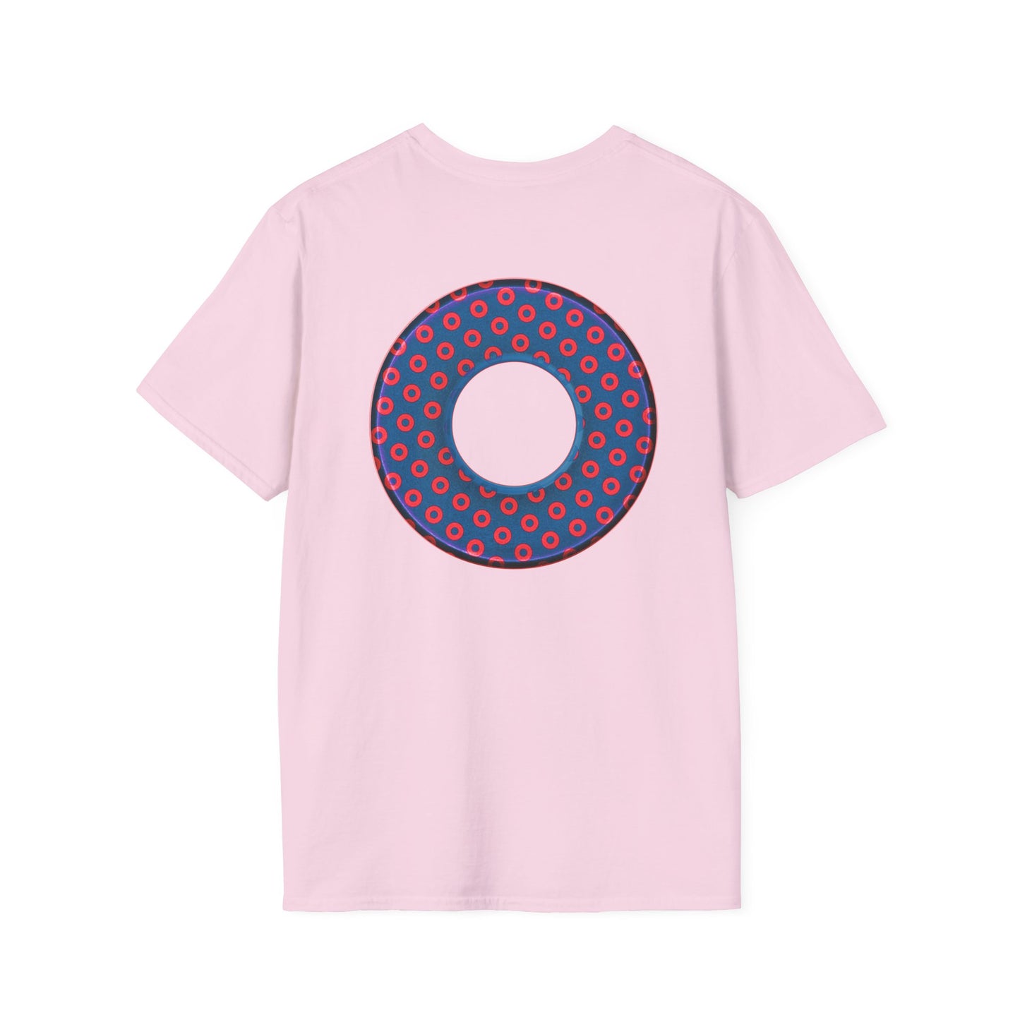 Plain Donuts/Unisex Soft-Style - "Plain Electric Paradoxical Donuts" - dark blue/red donuts