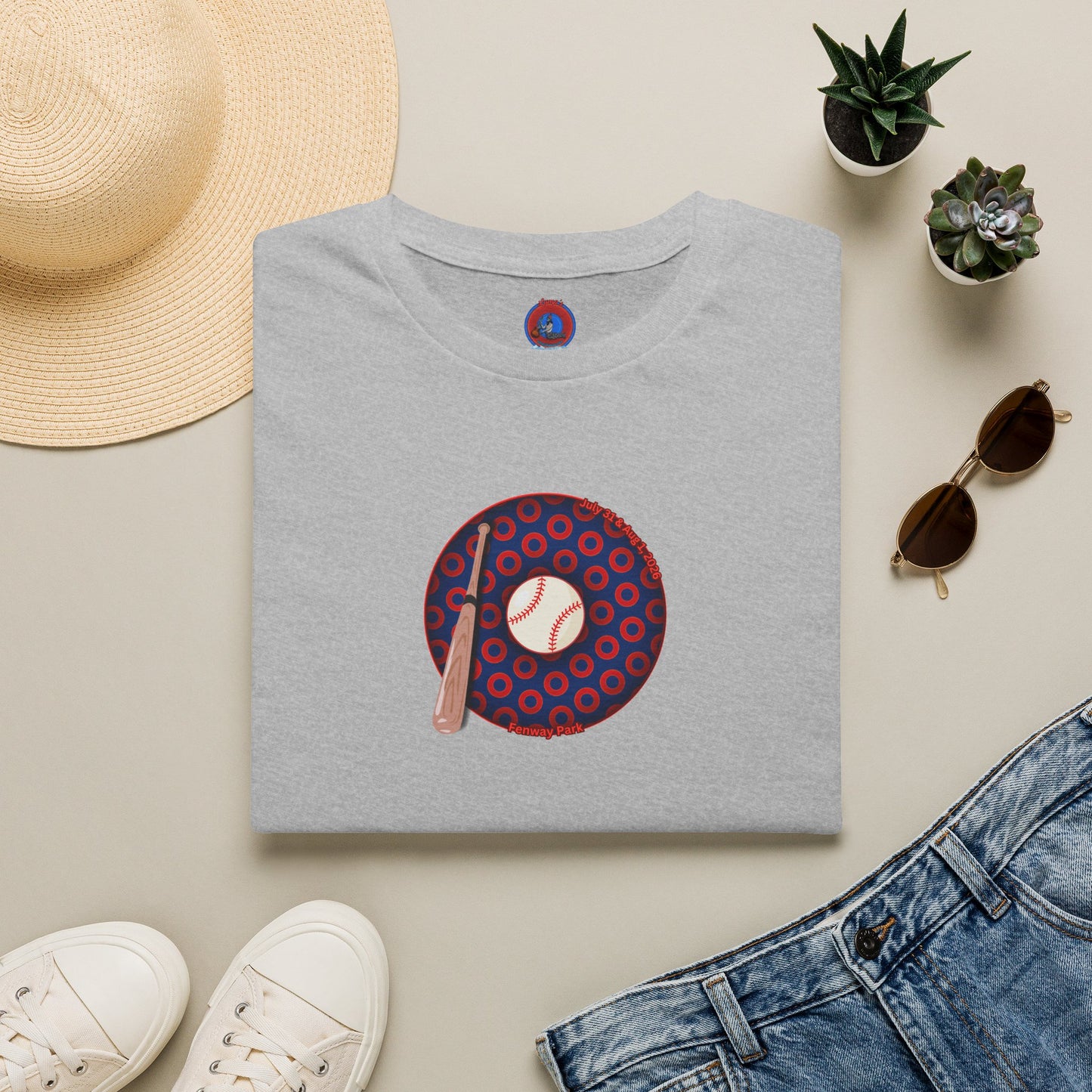 Classic Donut Tee - Unisex Soft-Style - "Phenway Ballpark Donuts" - vivid paradox donut - variant 1