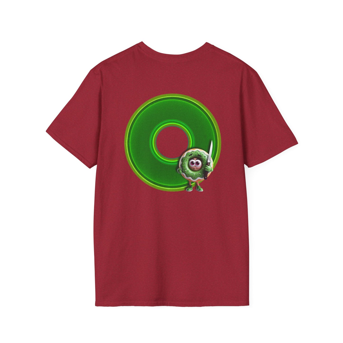 Classic Donut Tee - Unisex Soft-Style - "My Friend the Donut " - series 1.0  - variant 4 - green donut