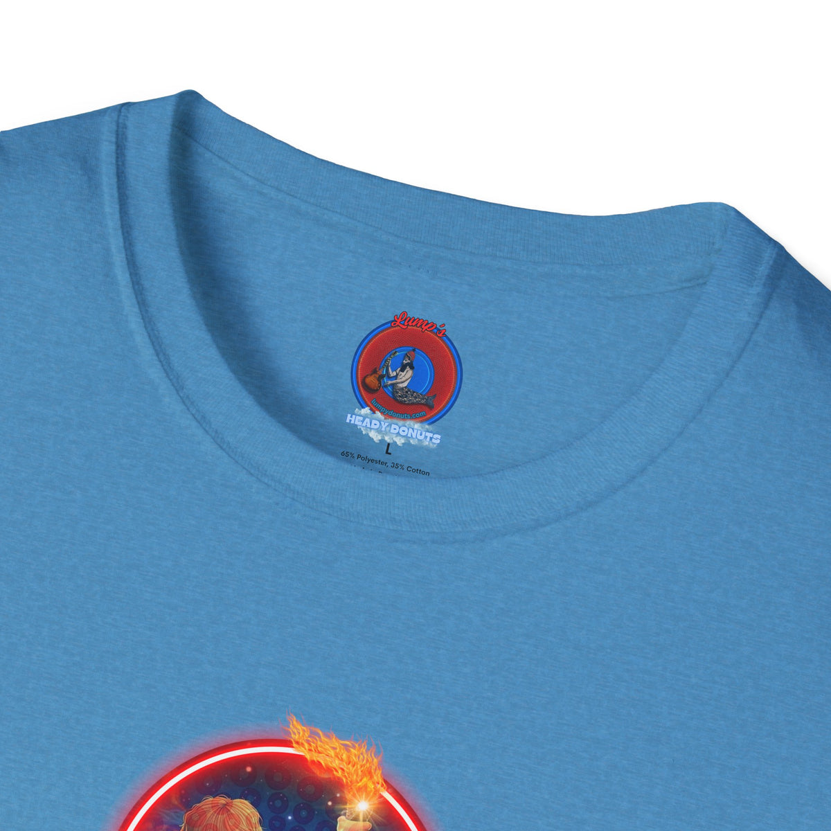 Classic Donut Tee - Unisex Soft-Style - "Torchbearer's Donut " - red donut