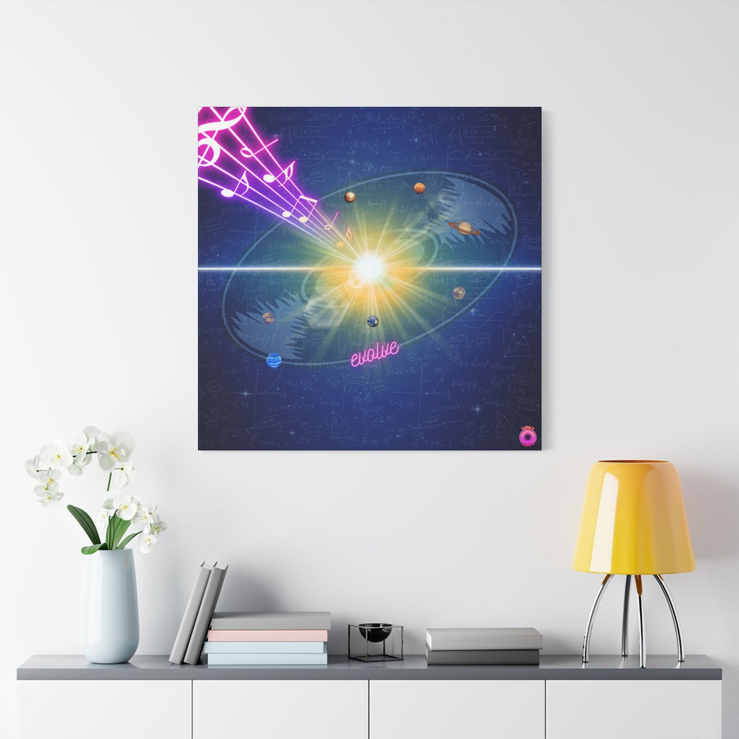 Donuts4charity - Giant Canvas [36" x 36"] - "Donut Evolution" - quite profound donut formation