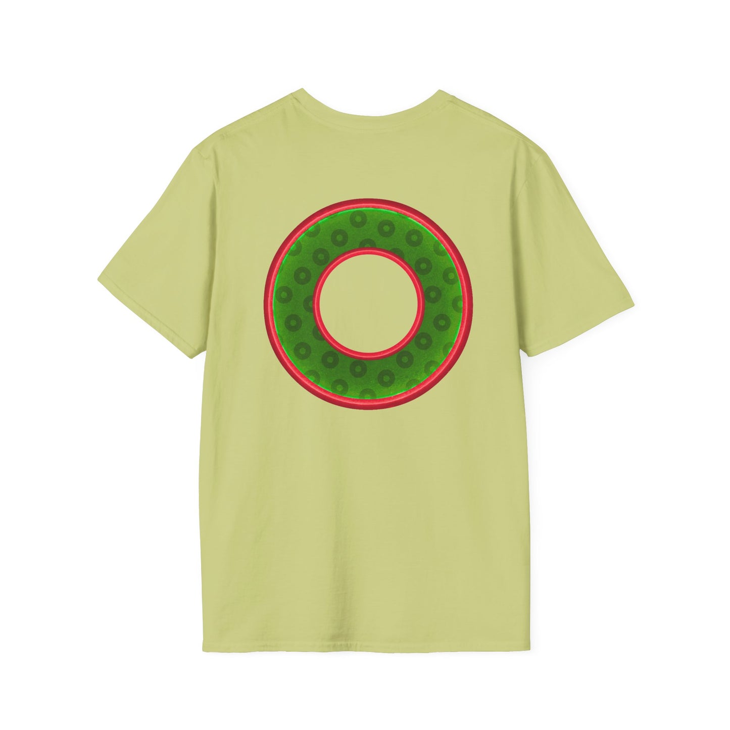 Plain Donuts/Unisex Soft-Style - "Plain Wide Mouthed Paradoxical Donuts" - Irish green/red donuts