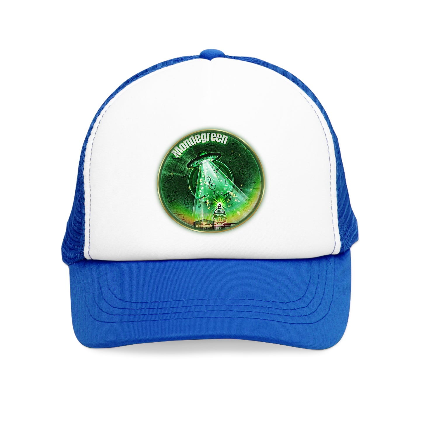 Lumpy Trucker Hat - "The Dover Donut Abduction Story" - variant 2 - green donut