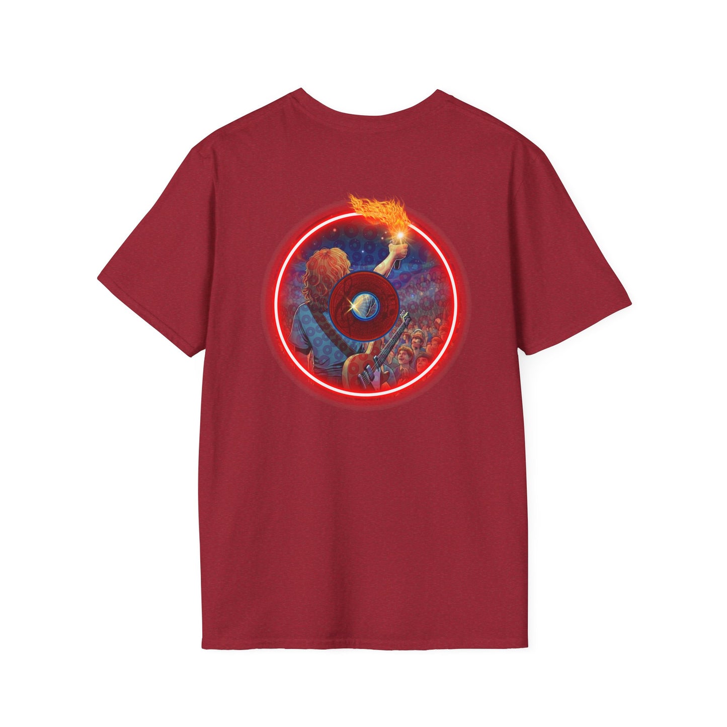 Classic Donut Tee - Unisex Soft-Style - "Torchbearer's Donut " - red donut