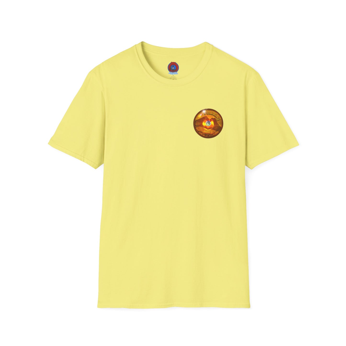 Classic Donut Tee - Unisex Soft-Style - "Sunday Phunday" - series 1.0 - variant 2 - gold donut