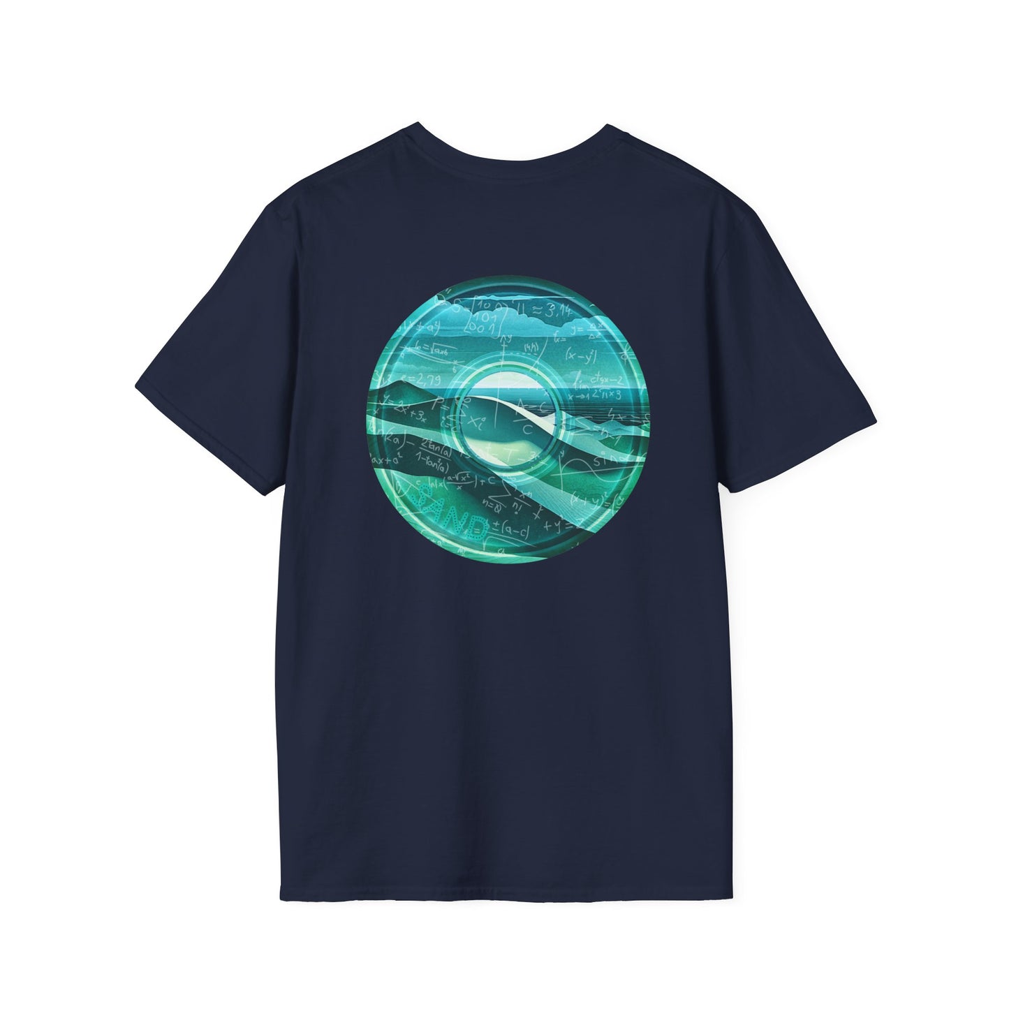 Classic Donut Tee - Unisex Soft-Style - "The Equating Donut " - series 1.0  - teal donut