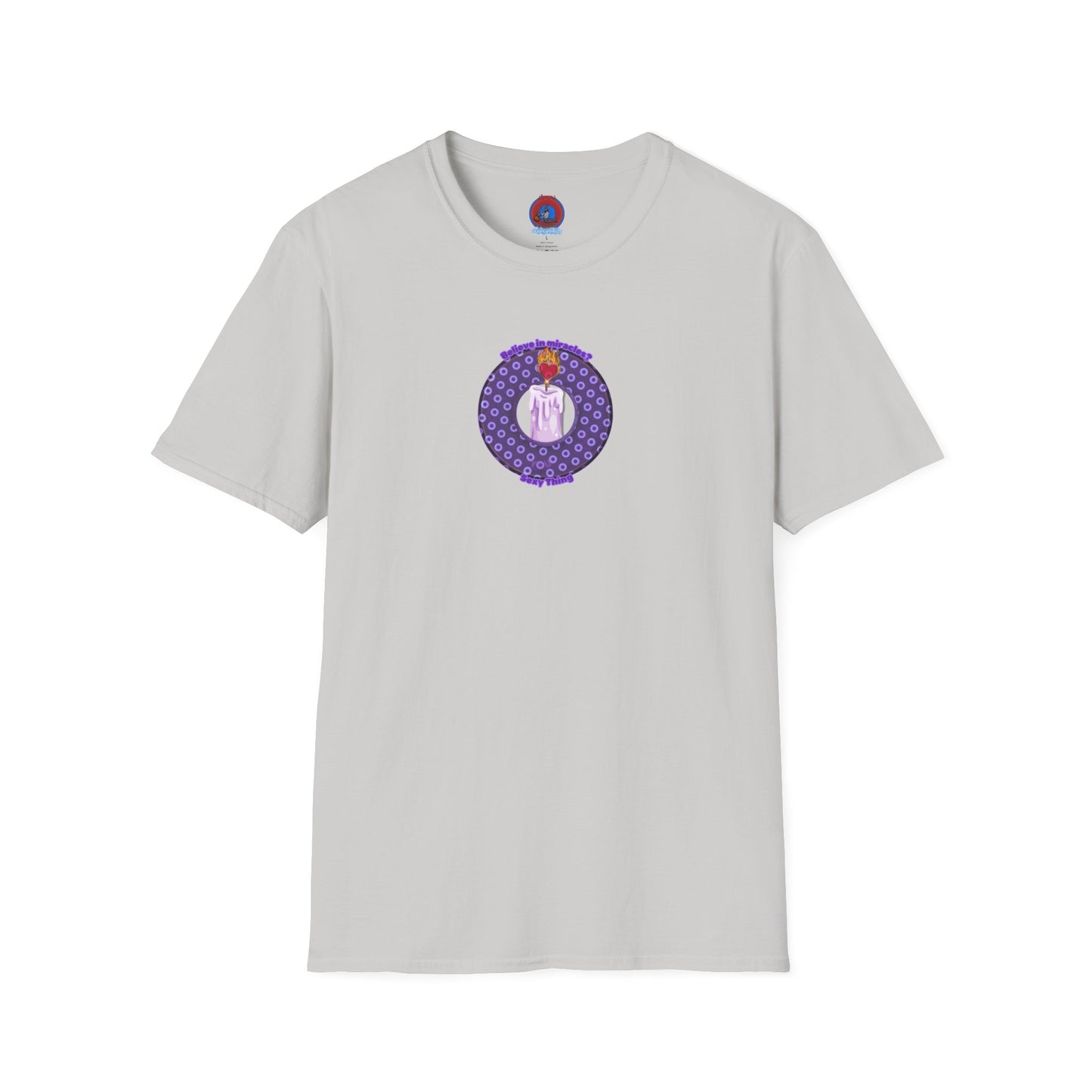 Classic Donut Tee - Unisex Soft-Style - "Donuts for Sexy Things" - electric purple/light purple paradox donut