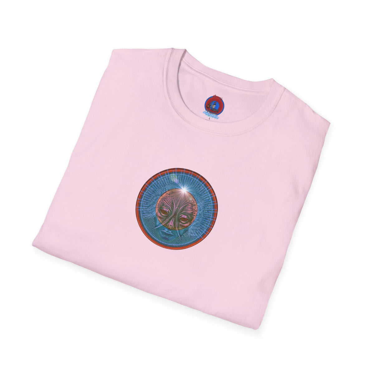 Classic Donut Tee - Unisex Soft-Style - "Donuts: Conjurers of Awesome" - series 1.0  - variant 1 - blue donut