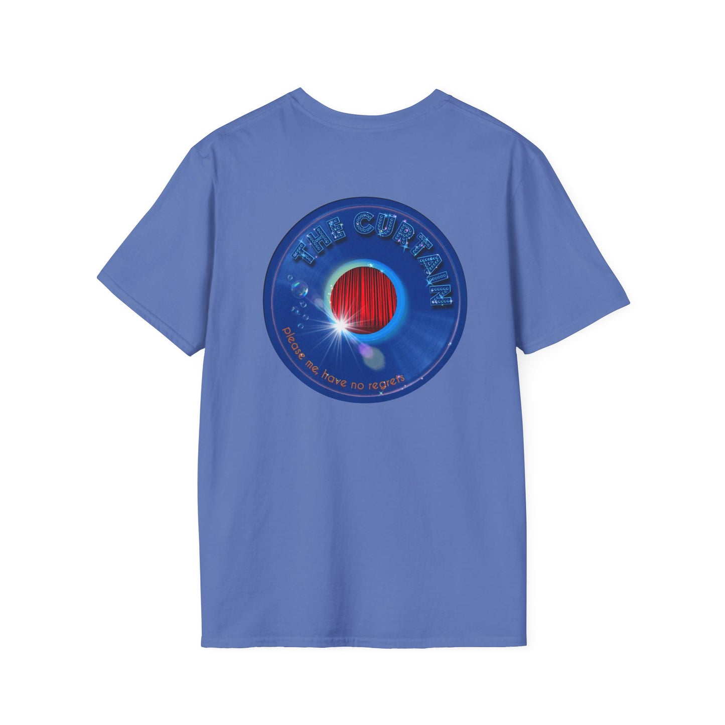 Classic Donut Tee - Unisex Soft-Style - "The Donut Without" - series 1.0  - variant 1 - blue donut