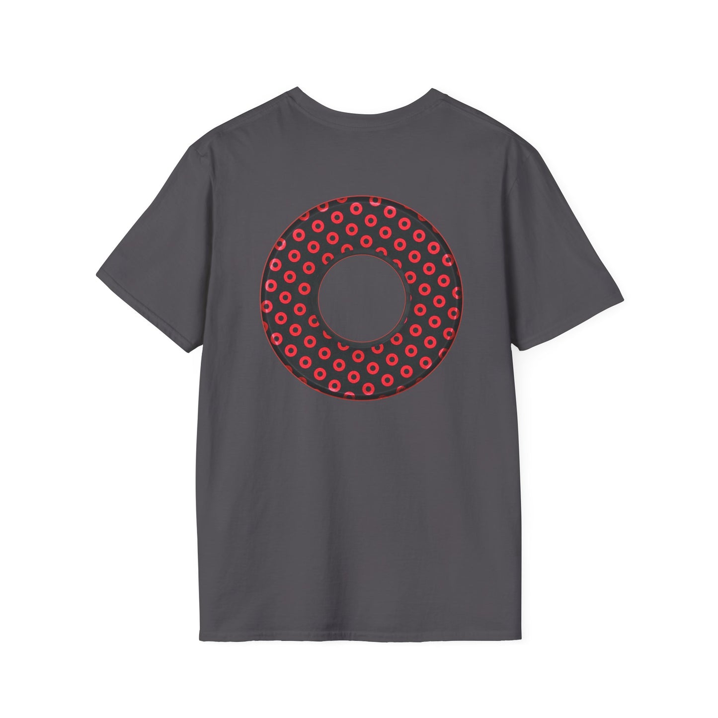 Plain Donuts/Unisex Soft-Style - "Plain Electric Paradoxical Donuts" - black/red donuts