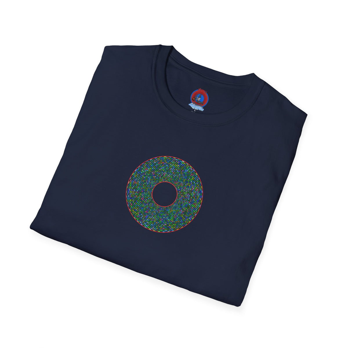 Donut Classic Donut Tee - Unisex Soft-Style - "The Pixilated Donut" - series 1.0 - multi-color donut