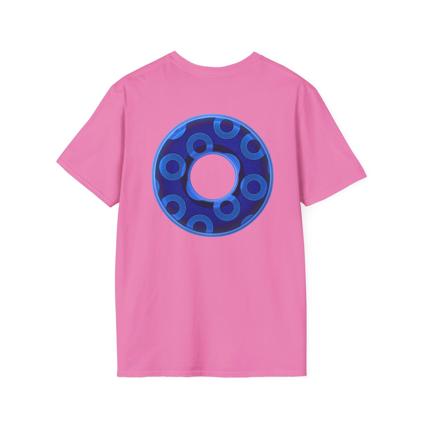 Plain Donuts/Unisex Soft-Style - "Plain Rustic Paradoxical Donuts" - Carolina blue/dark blue donuts