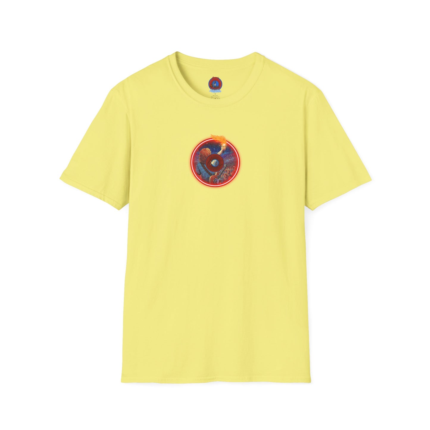 Classic Donut Tee - Unisex Soft-Style - "Torchbearer's Donut " - red donut