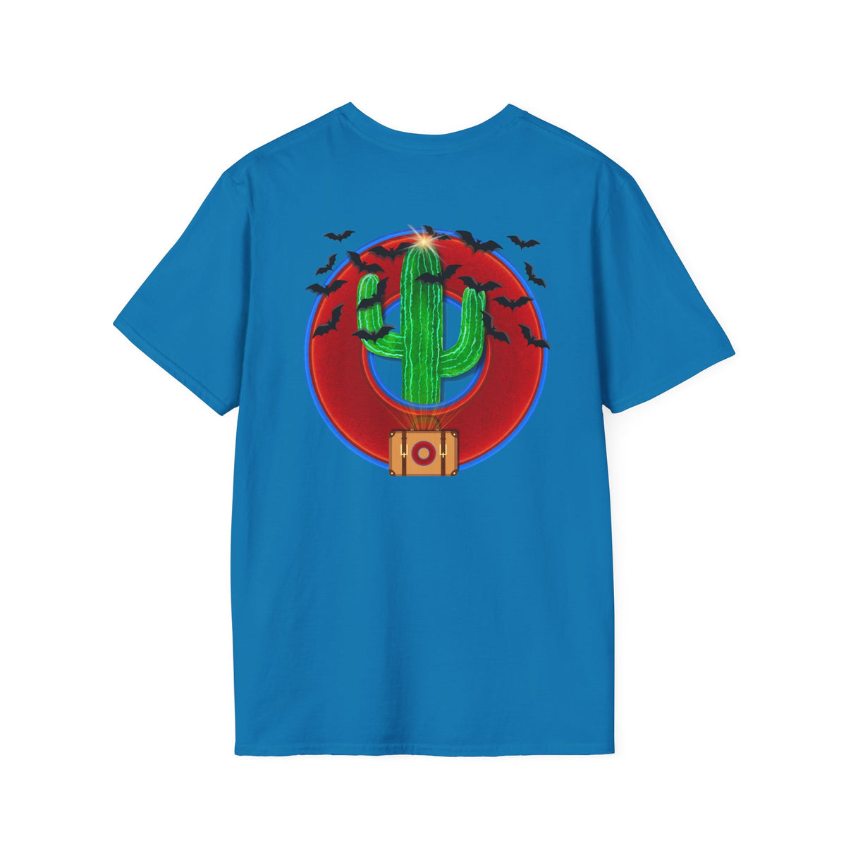 Classic Donut Tee - Unisex Soft-Style - "Raoul Duke's Sinfully Delicious Donut" - vivid red donut