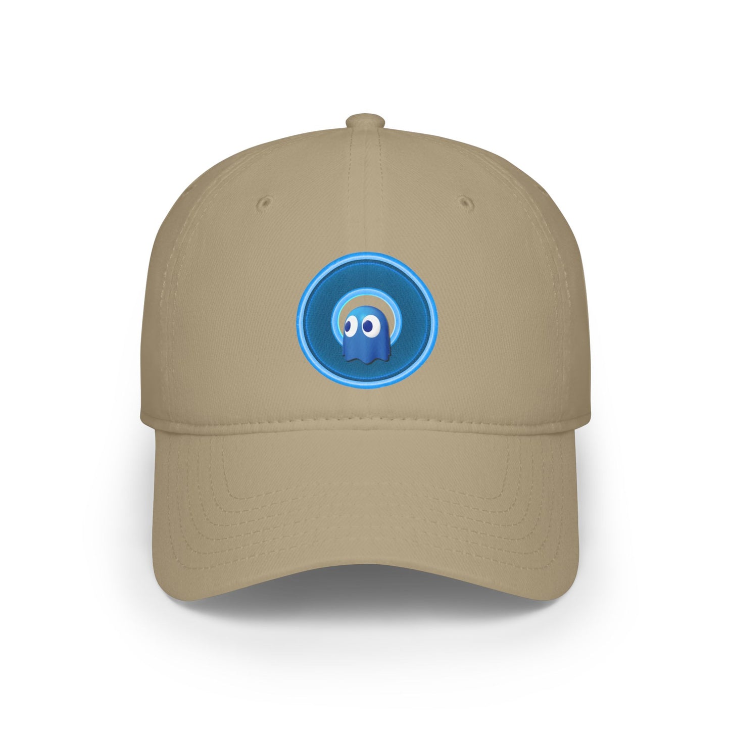 Lumpy Donut Baseball Cap - "Story of the Donut Cap" - variant 2 - blue rustic donut w/