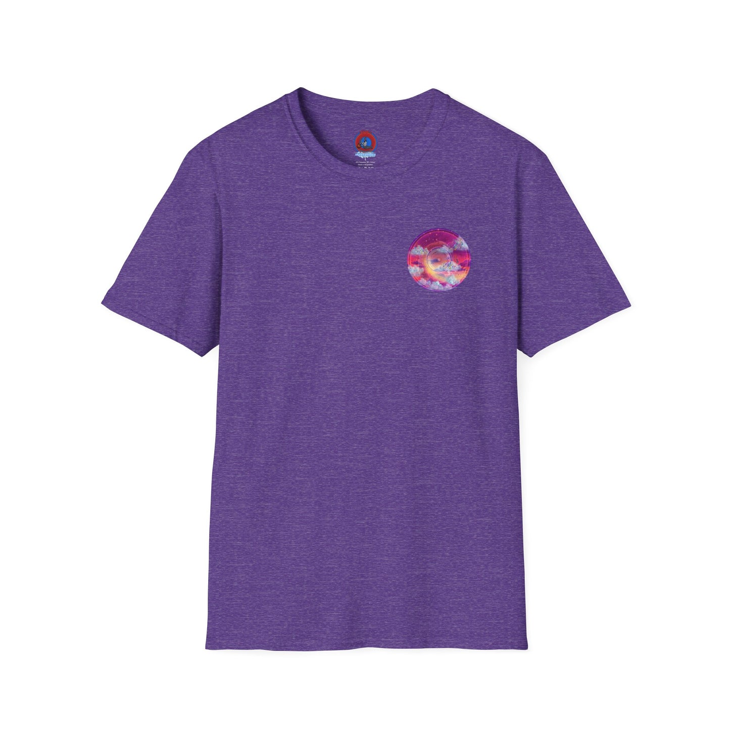 Classic Donut Tee - Unisex Soft-Style - "Pillow Donuts of Cotton" - vivid magenta pic donut