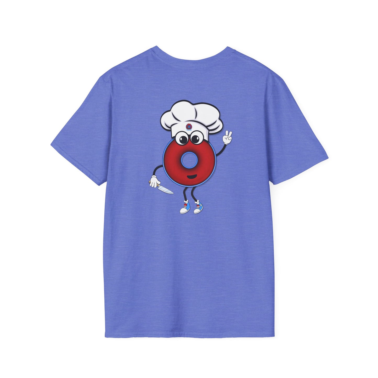 Classic Donut Tee - Unisex Soft-Style - "My Phriend the Donut" - plump vivid red donut