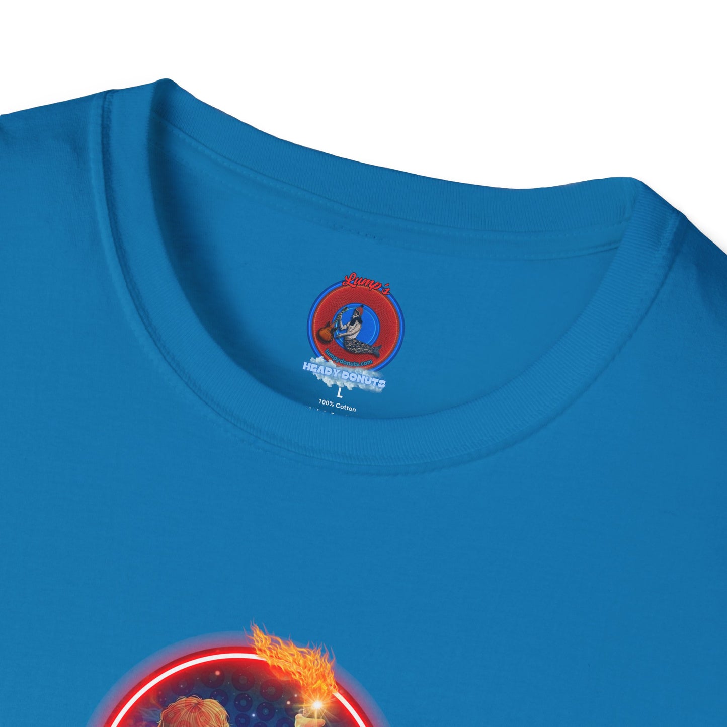 Classic Donut Tee - Unisex Soft-Style - "Torchbearer's Donut " - red donut