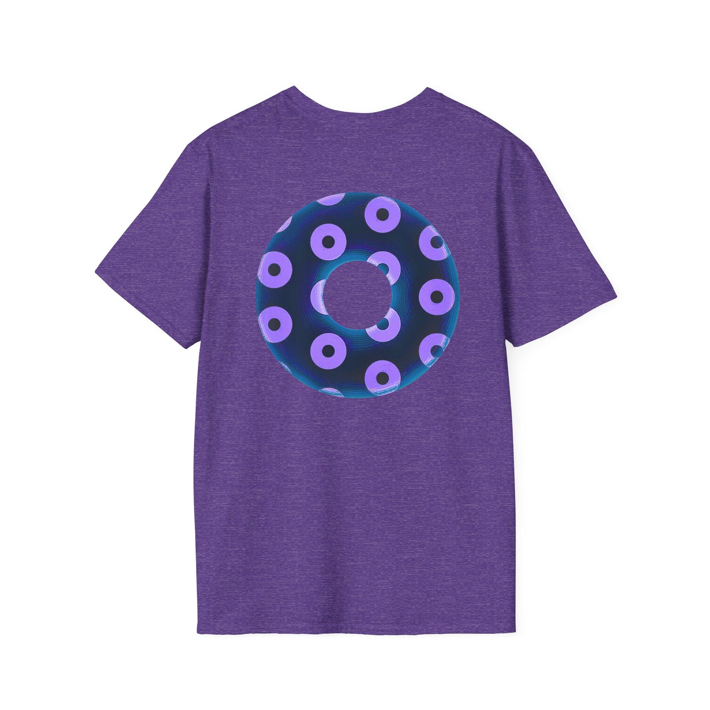 Plain Donuts/Unisex Soft-Style - "Plain Blimpy Paradoxical Donuts" - dark blue/light purple donuts