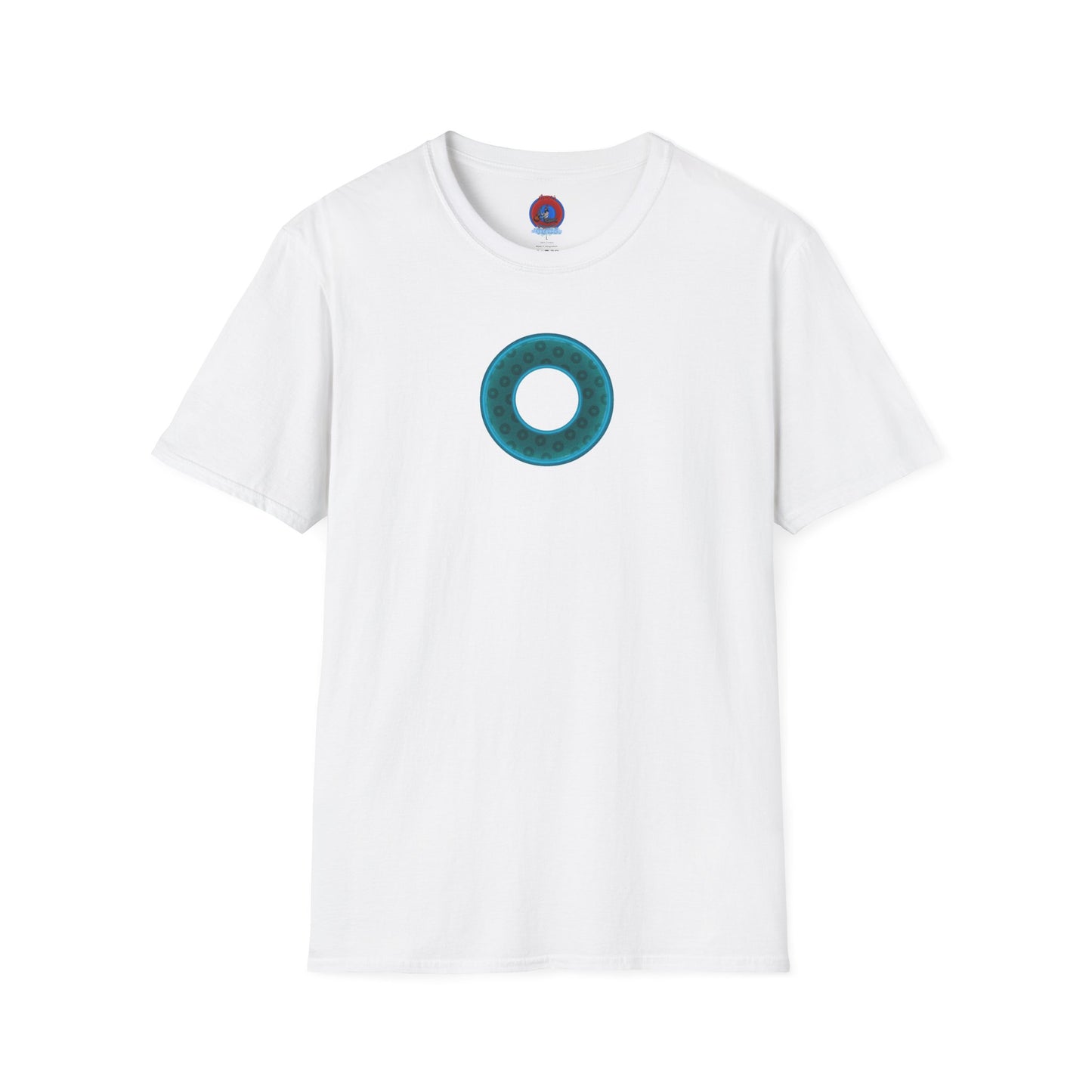 Plain Donuts/Unisex Soft-Style - "Plain Wide Mouthed Paradoxical Donuts" - dark teal/dark teal donuts