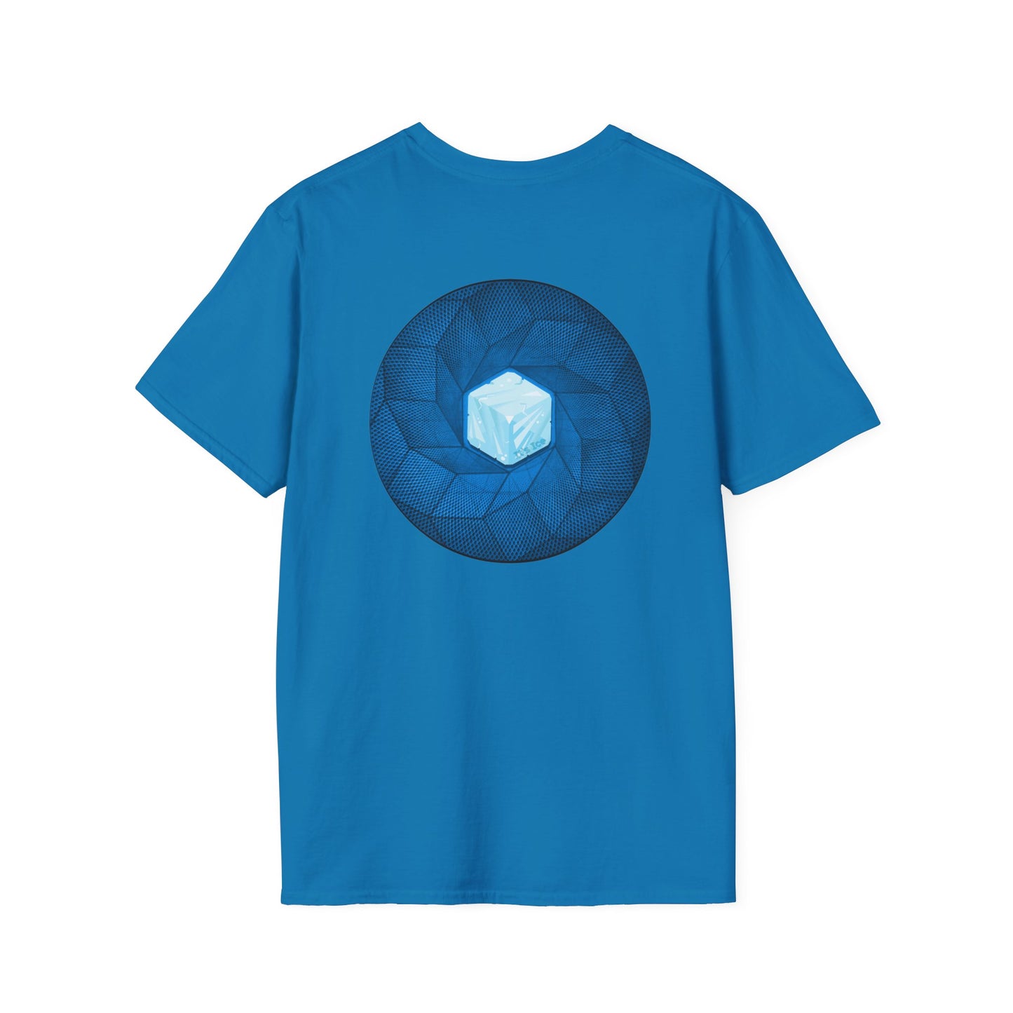 Classic Donut Tee - Unisex Soft-Style - "It's Ice... Cube's Donut" - variant 2 - blue cubed donut